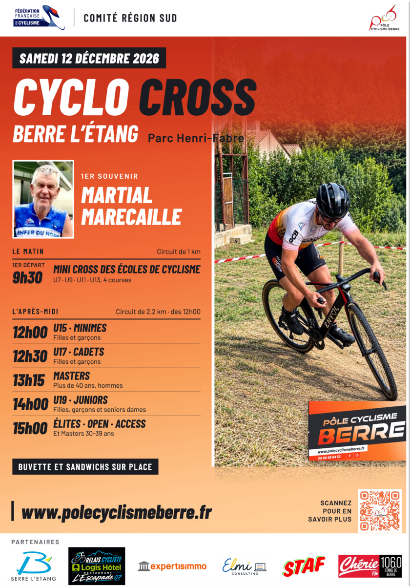 Cyclo Cross de Berre l’Etang - 1er Souvenir Martial-Marecaille